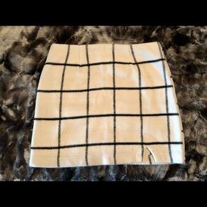 Lulus fleece plaid mini skirt
